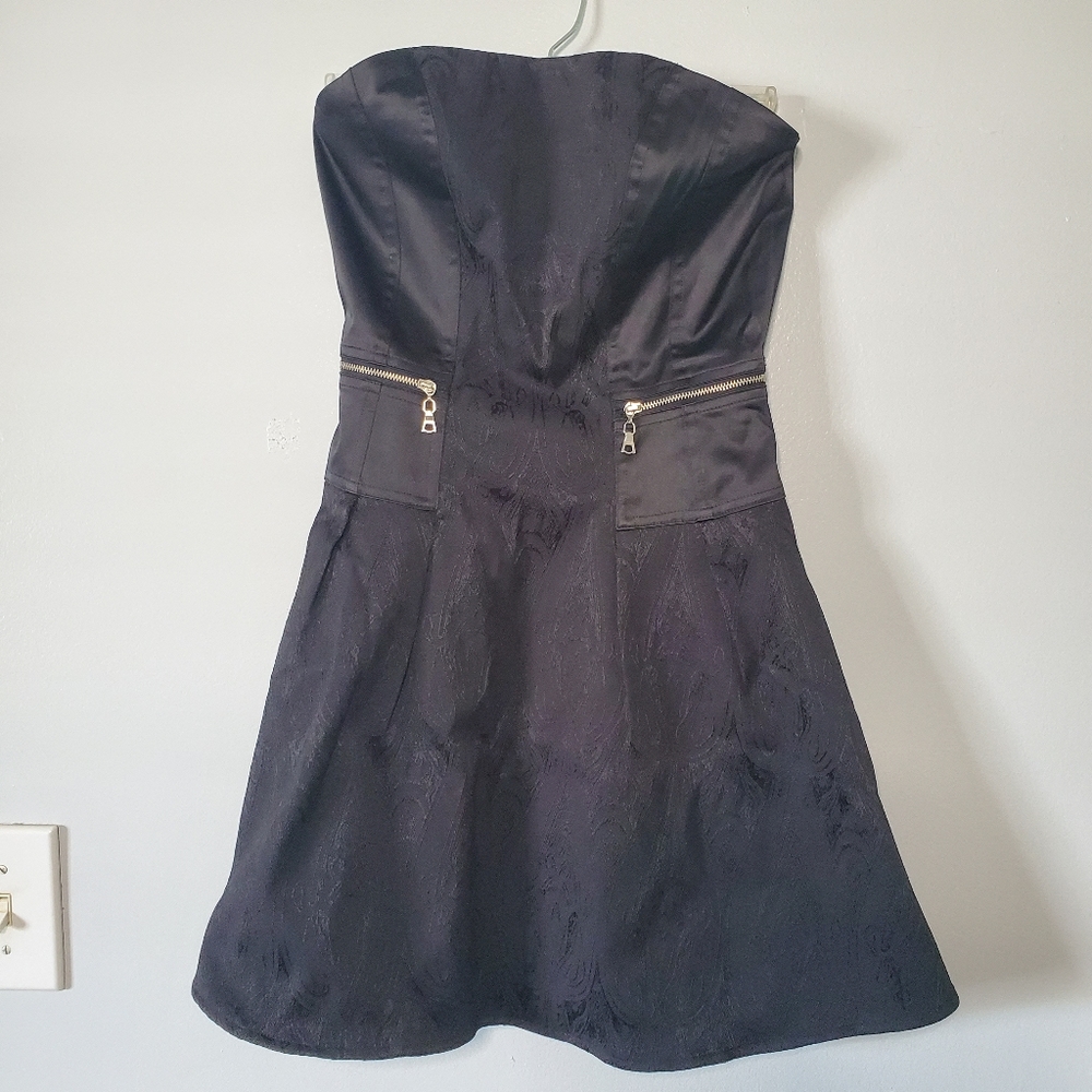 Forever 21 Strapless Black Mini Dress Size S